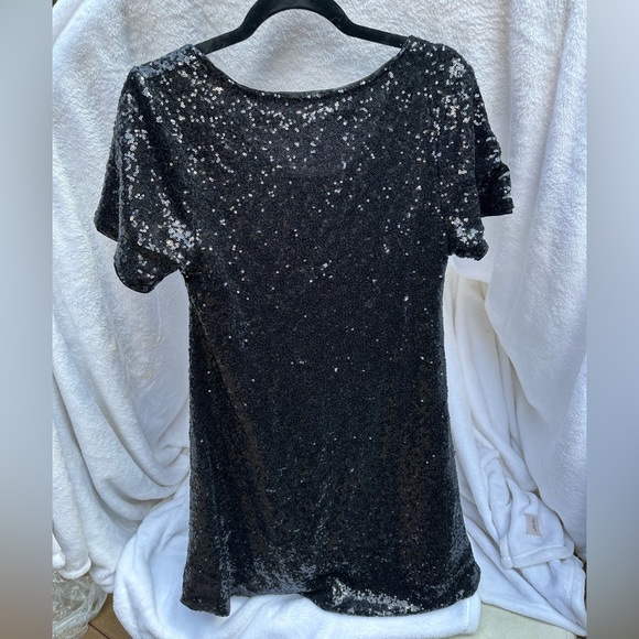 NWT.‎  Anna-Kaci Sequin Shift Tunic T-Shirt Mini Dress.  Size Medium - Picture 7 of 15